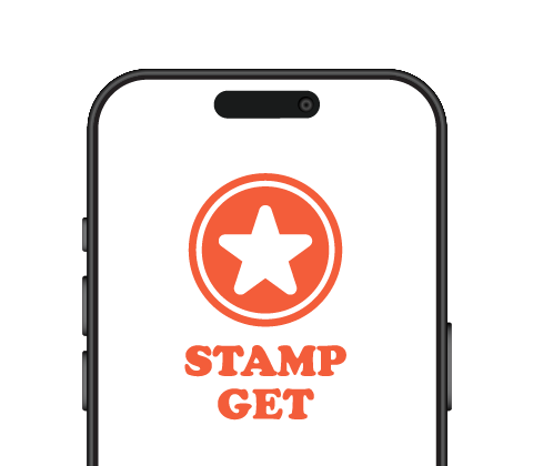 チェックポイントでスタンプをGETする画面イメージ