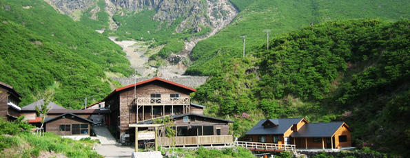 法華院温泉山荘　3ptの様子
